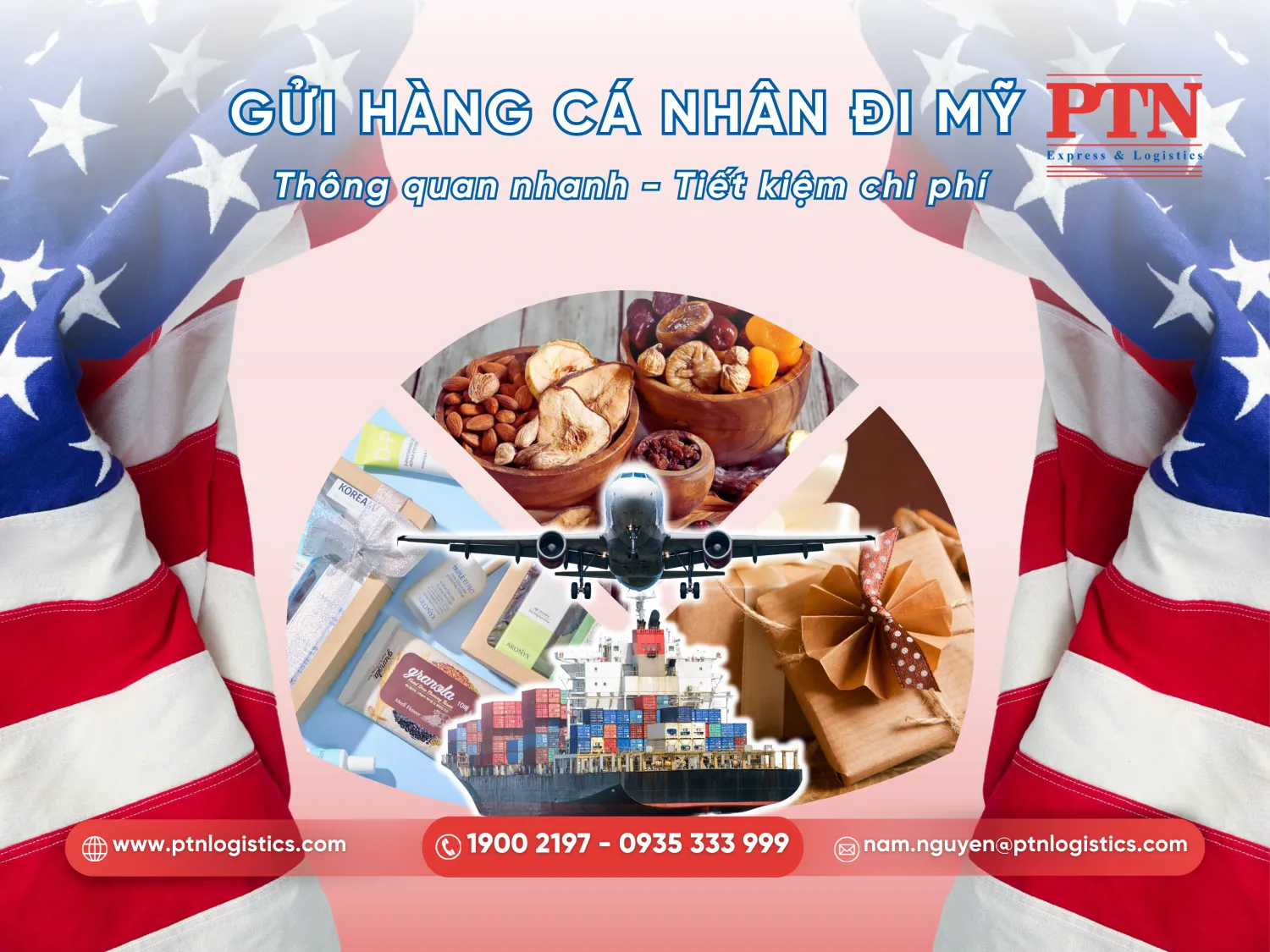 Gửi hàng cá nhân đi Mỹ tại Quận 3