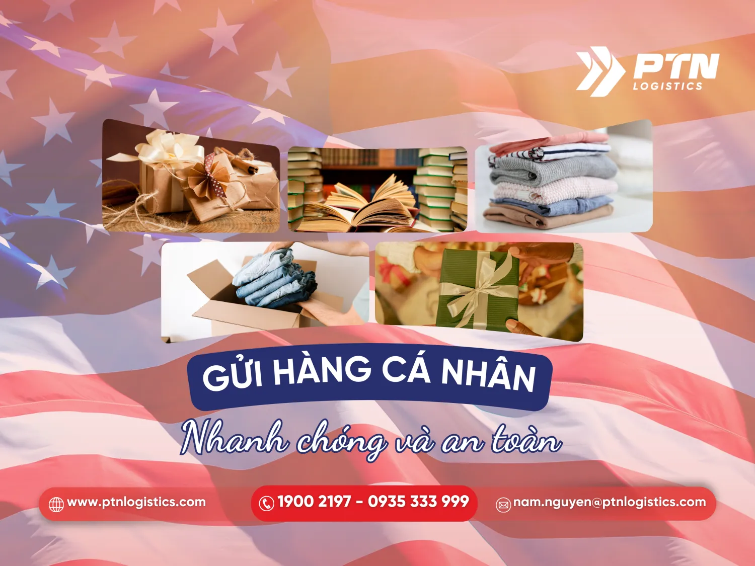 Gửi hàng cá nhân đi Mỹ tại Quy Nhơn