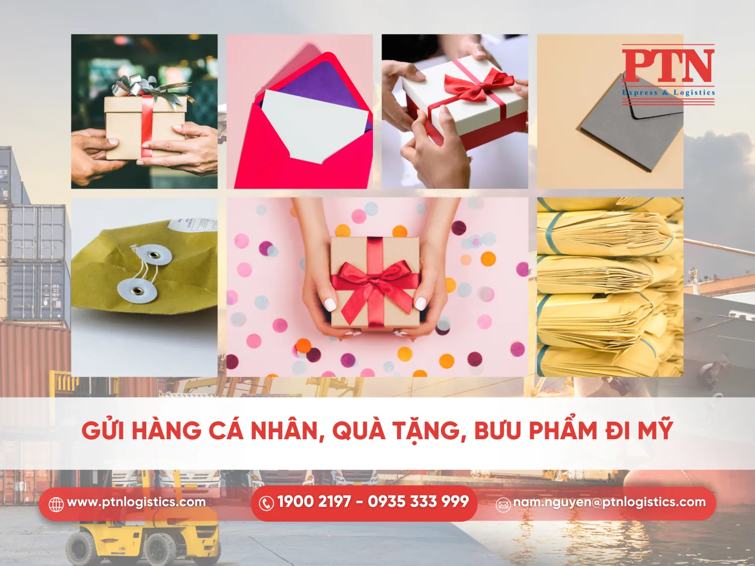 Gửi hàng cá nhân, quà tặng, bưu phẩm đi Mỹ