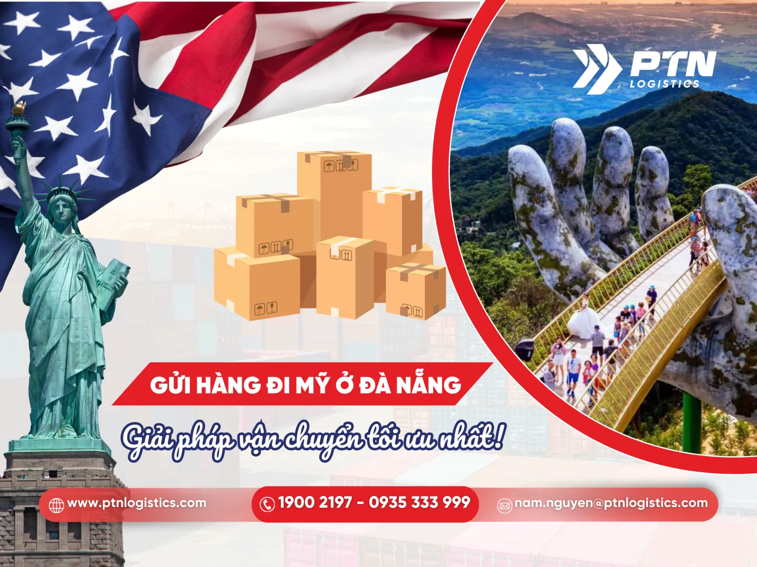 Gửi hàng đi Mỹ ở Đà Nẵng: Giải pháp vận chuyển tối ưu nhất