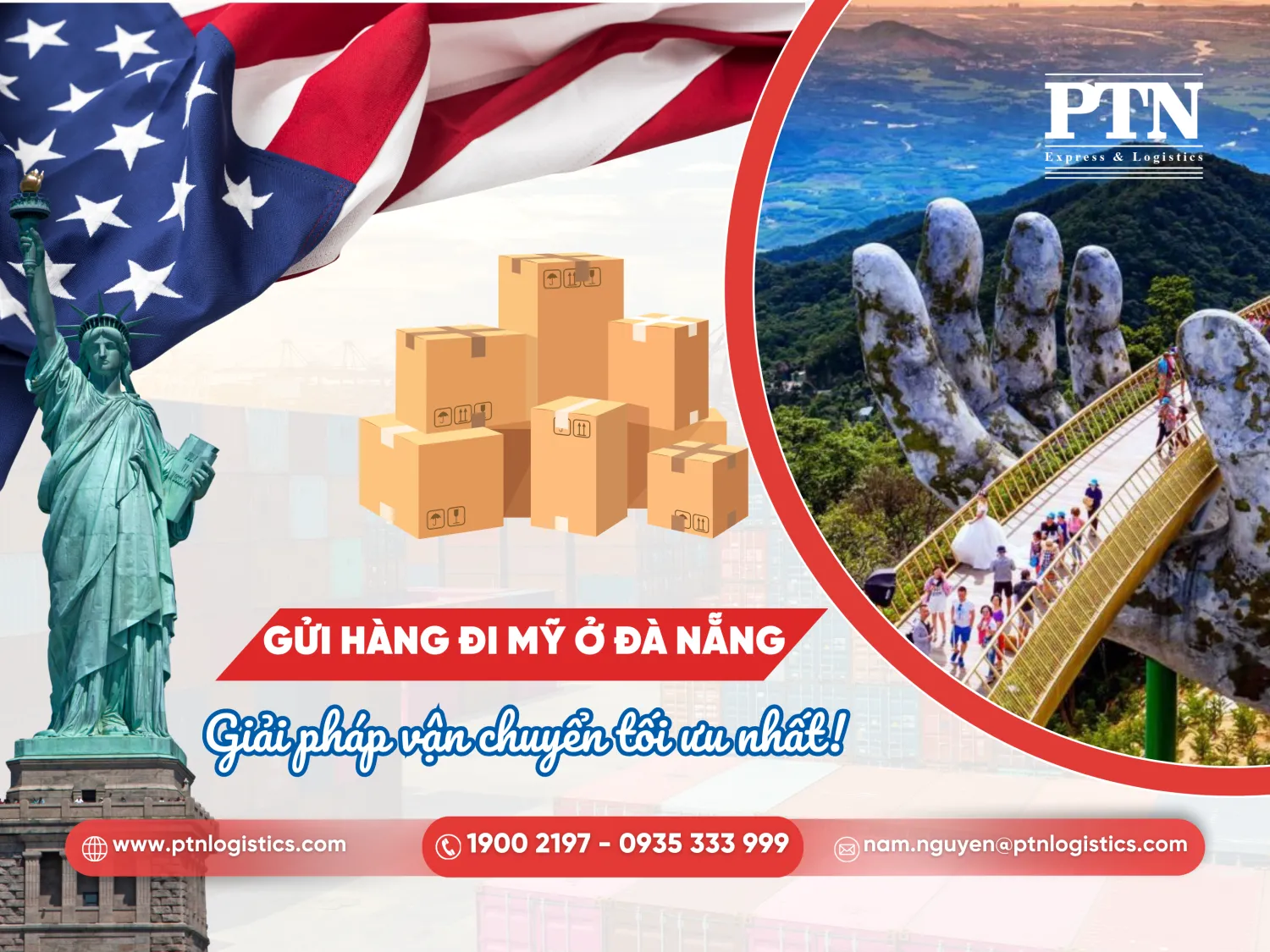 Gửi hàng đi Mỹ ở Đà Nẵng