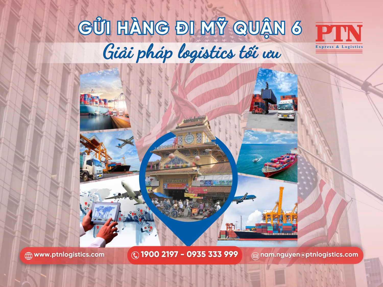Gửi hàng đi Mỹ quận 6