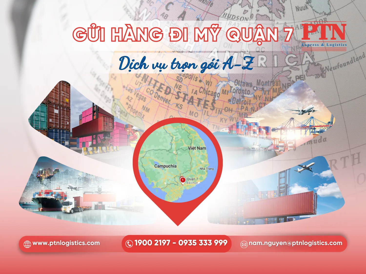 Gửi hàng đi Mỹ quận 7