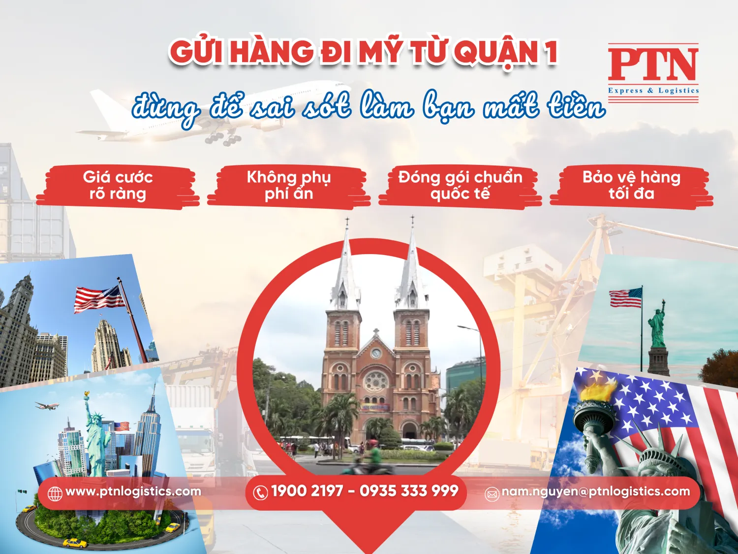 Gửi hàng đi Mỹ tại Quận 1