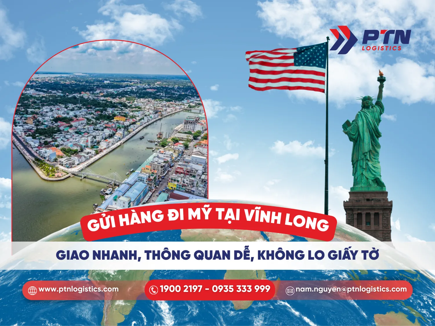 Gửi hàng đi Mỹ tại Vĩnh Long giao nhanh thông quan để không lo giấy tờ