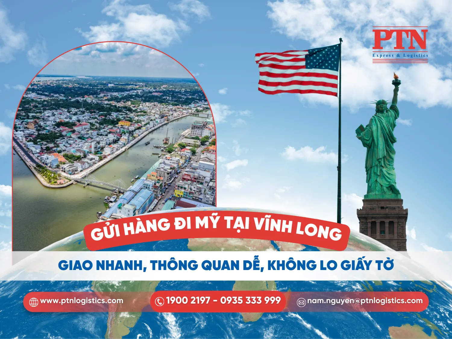 Gửi hàng đi Mỹ tại Vĩnh Long