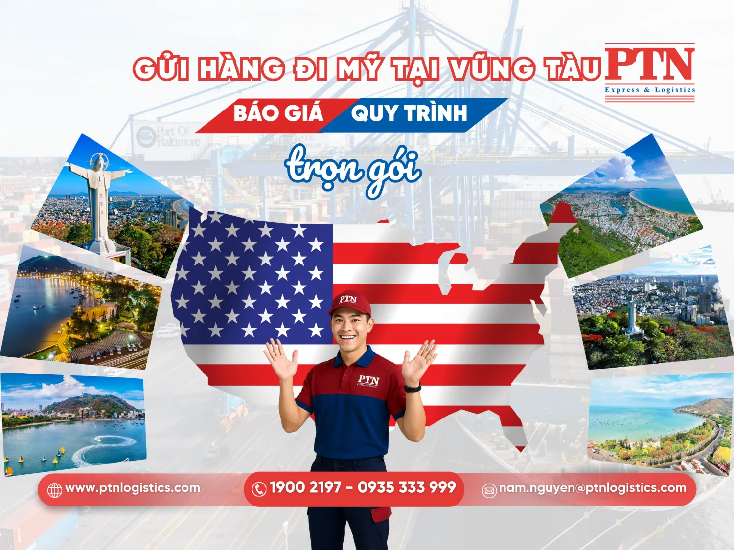 Gửi hàng đi Mỹ tại Vũng Tàu