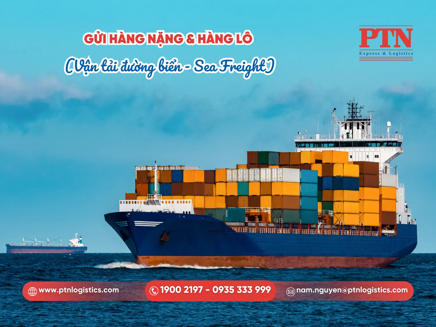 Gửi hàng nặng, hàng lô bằng đường biển