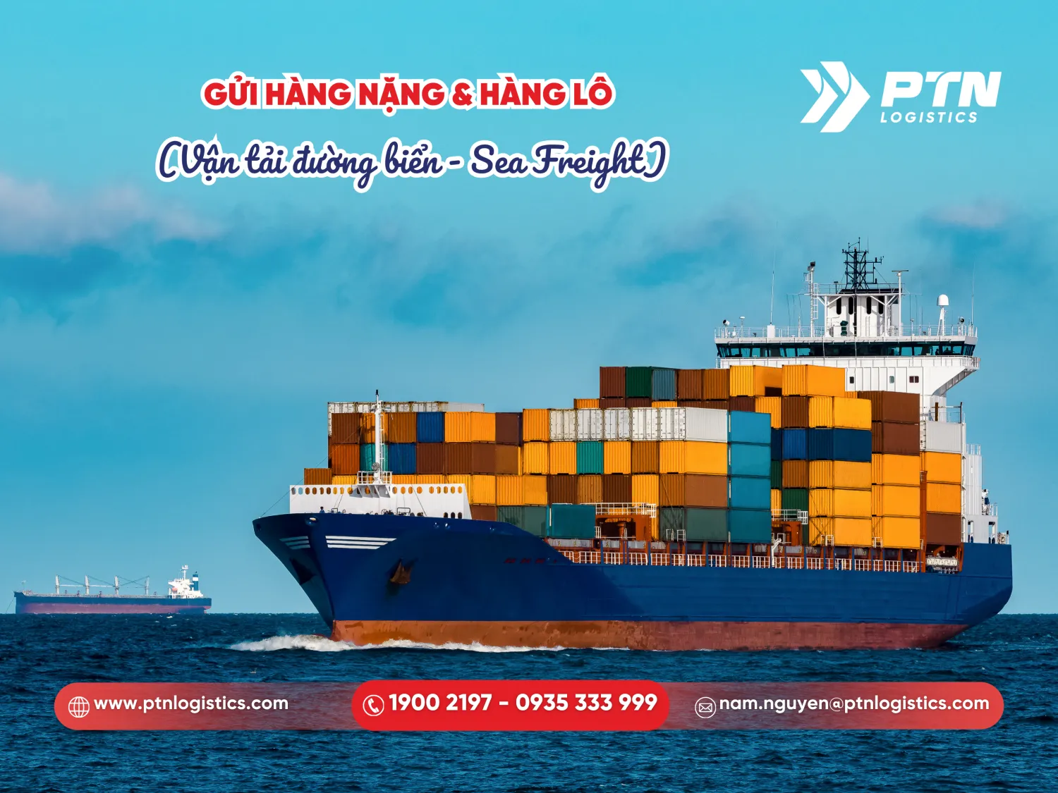 Gửi hàng nặng và hàng lô bằng đường biển