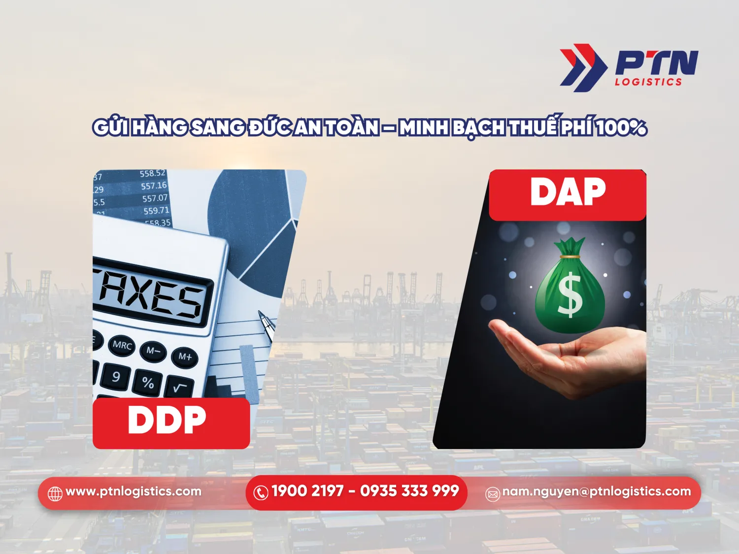 Gửi hàng sang Đức an toàn, minh bạch thuế phí
