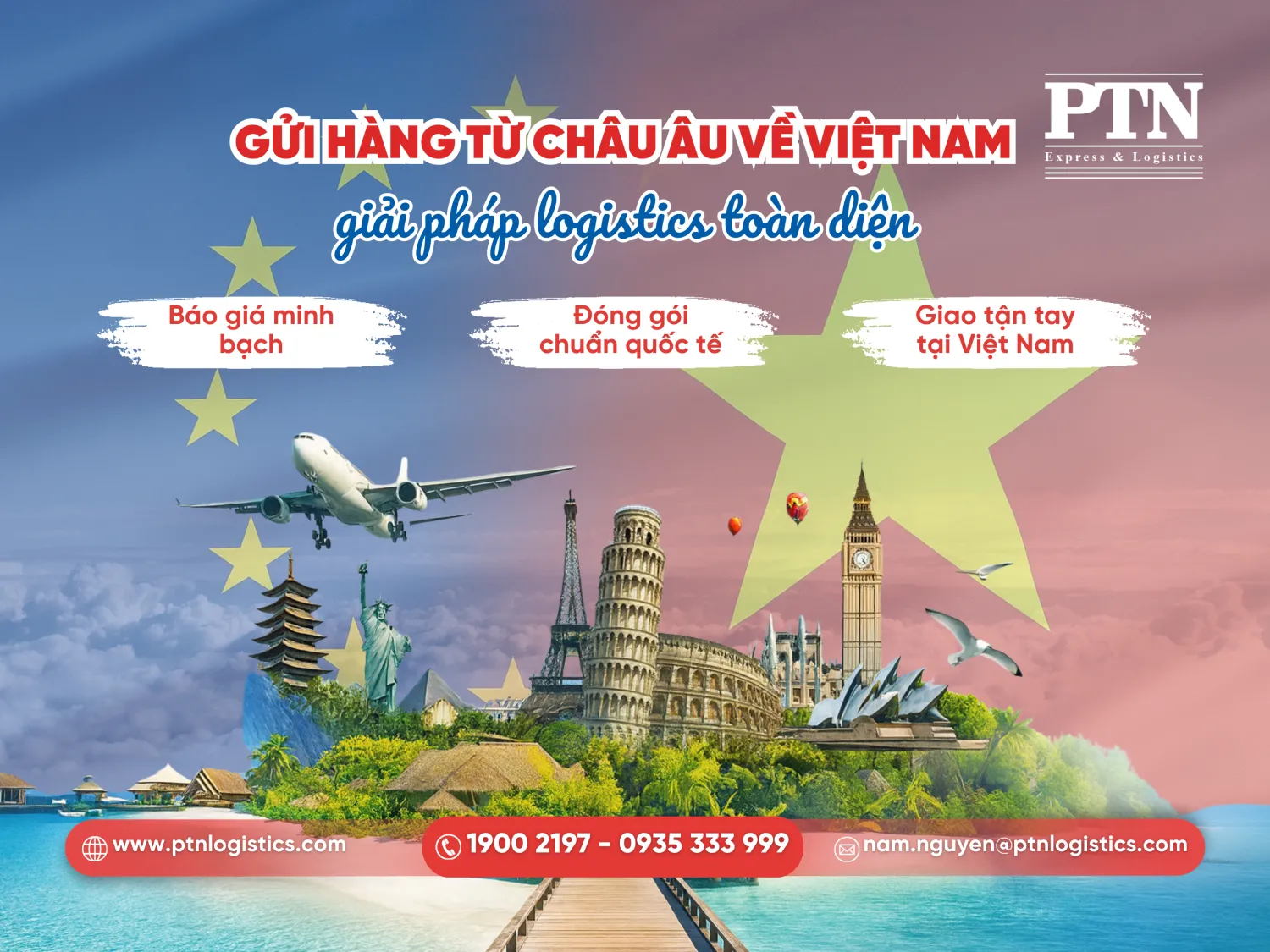 Gửi hàng từ Châu Âu về Việt Nam