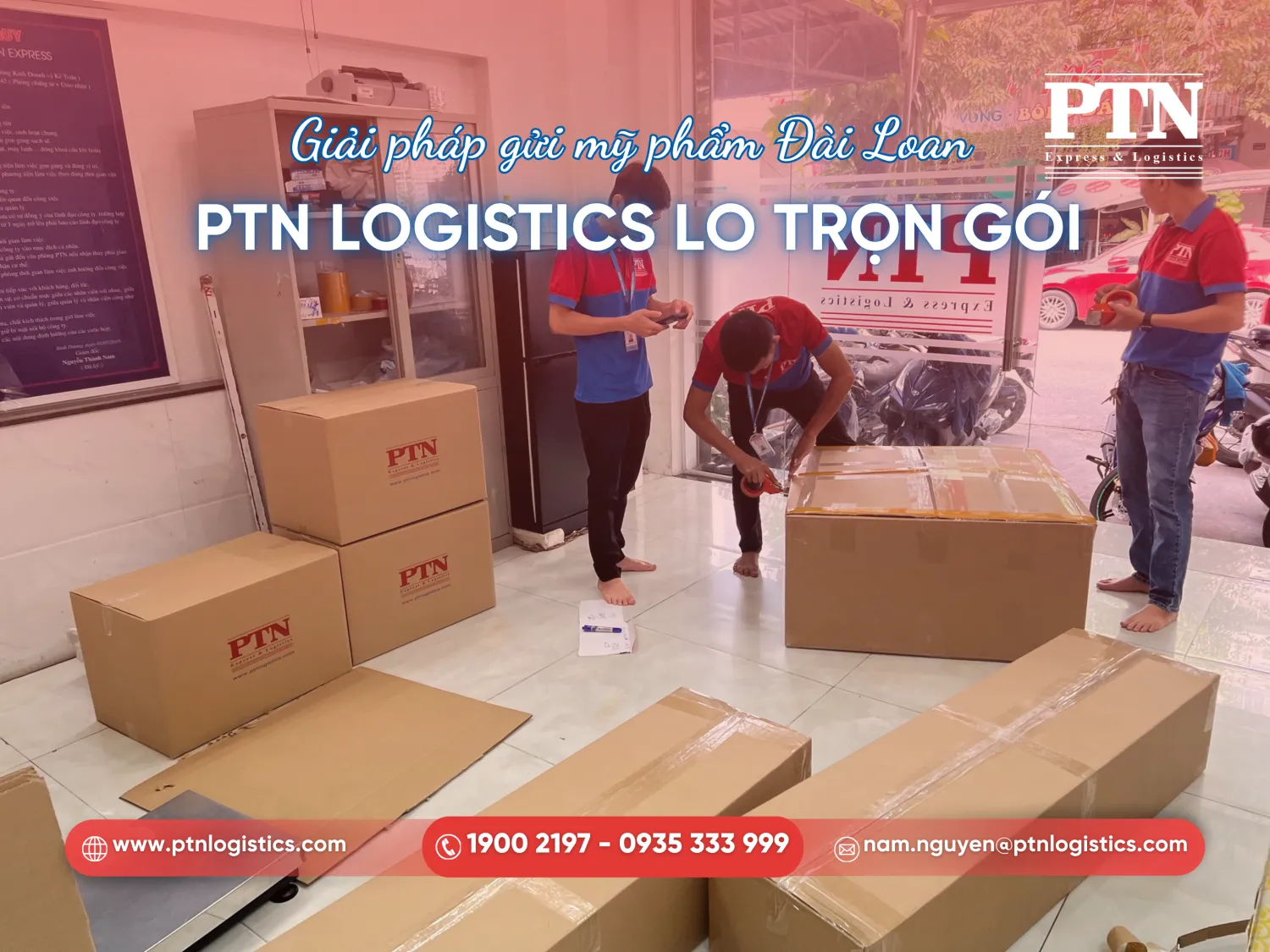 Gửi mỹ phẩm đi Đài Loan an toàn tại PTN