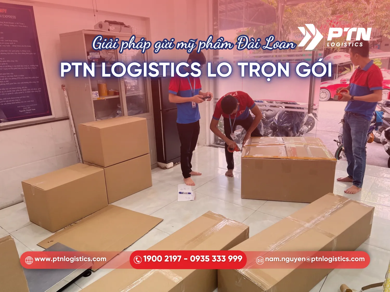 Gửi mỹ phẩm đi Đài Loan an toàn tại PTN Logistics