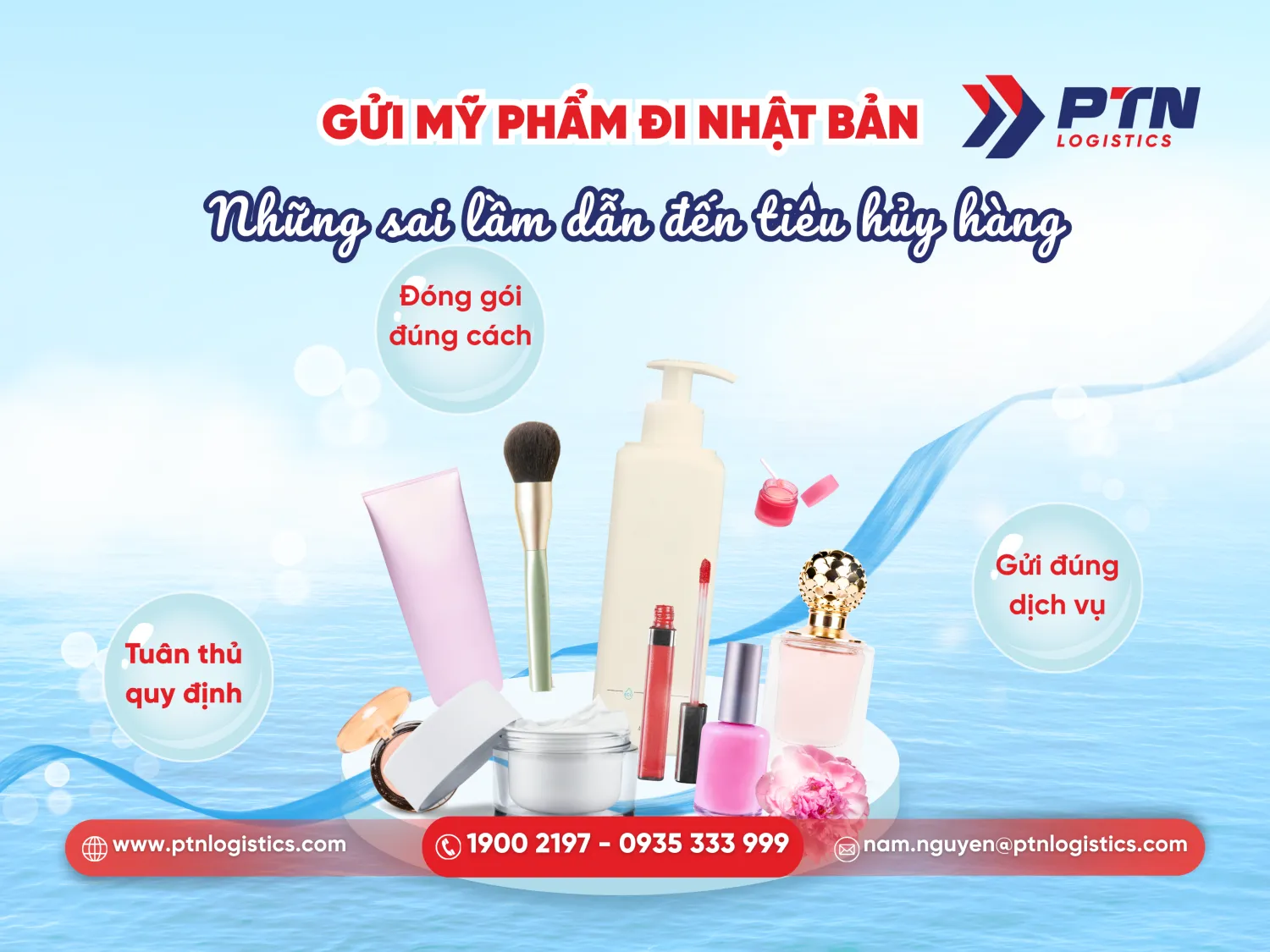 Gửi mỹ phẩm đi Nhật Bản, những sai lầm dẫn đến tiêu hủy hàng