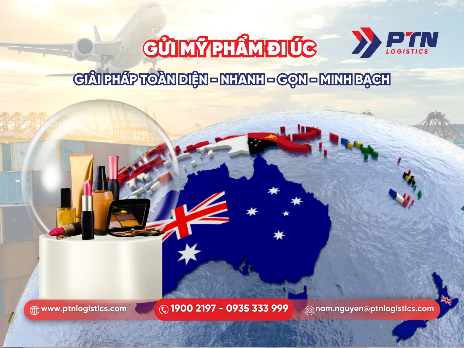 Gửi mỹ phẩm đi Úc: Giải pháo toàn diện