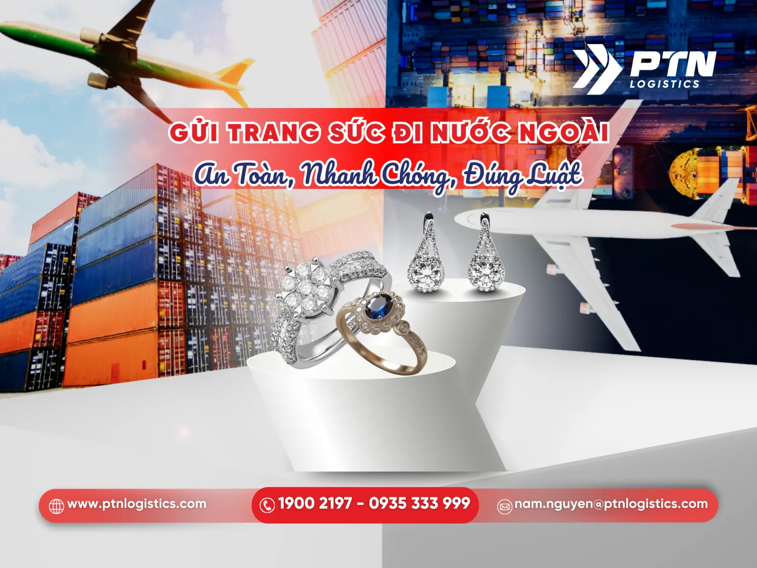 Gửi trang sức đi nước ngoài