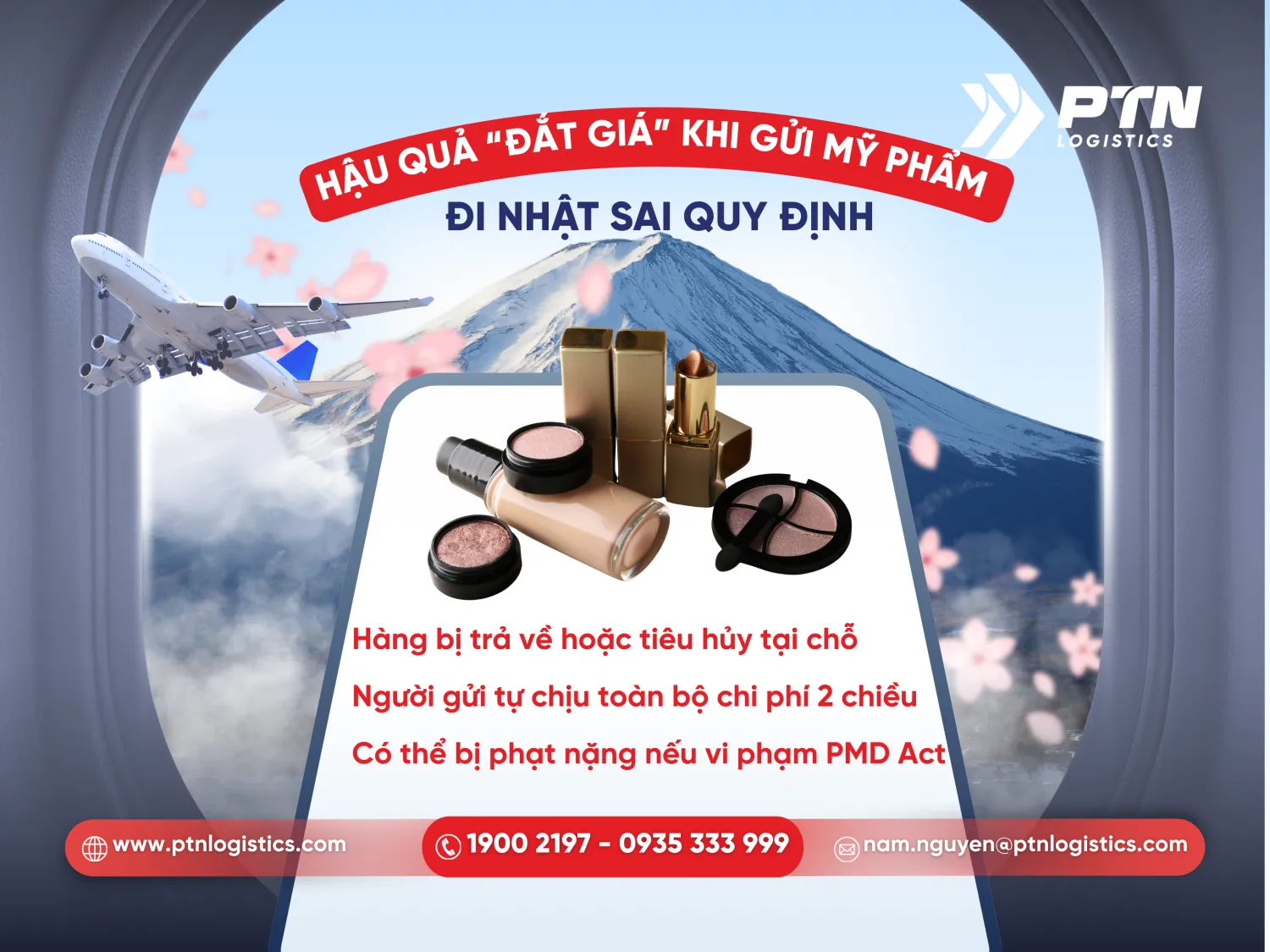 Hậu quả đắt giá khi gửi mỹ phẩm đi Nhật sai quy định