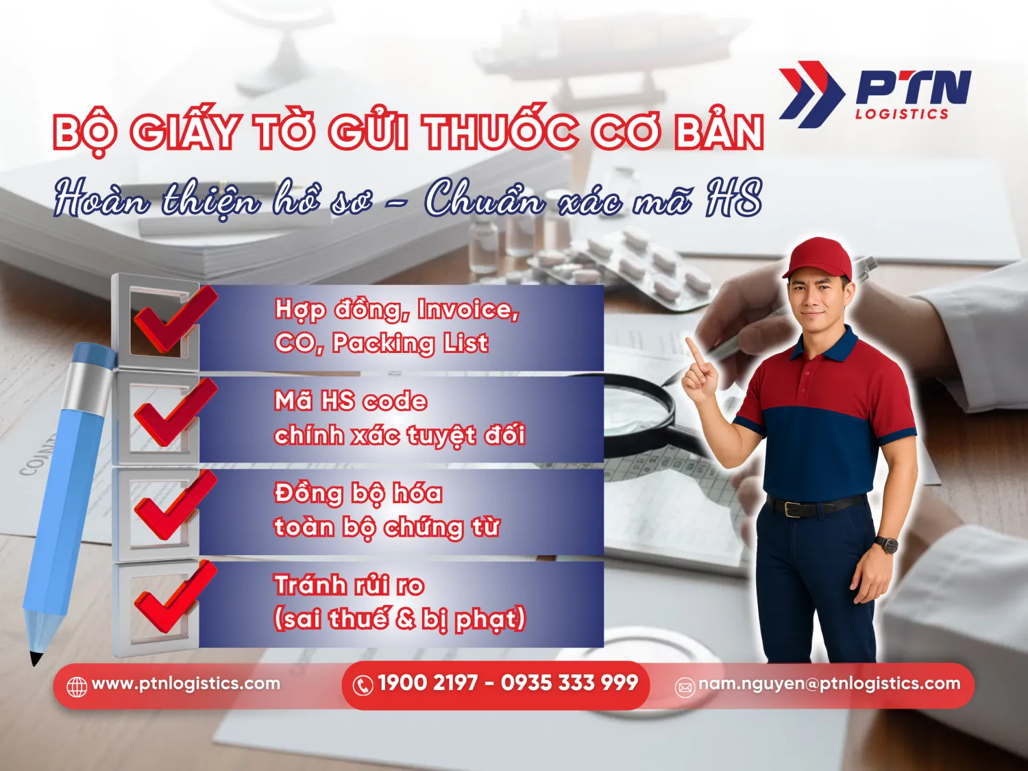 Hồ sơ cần thiết để gửi thuốc đi nước ngoài