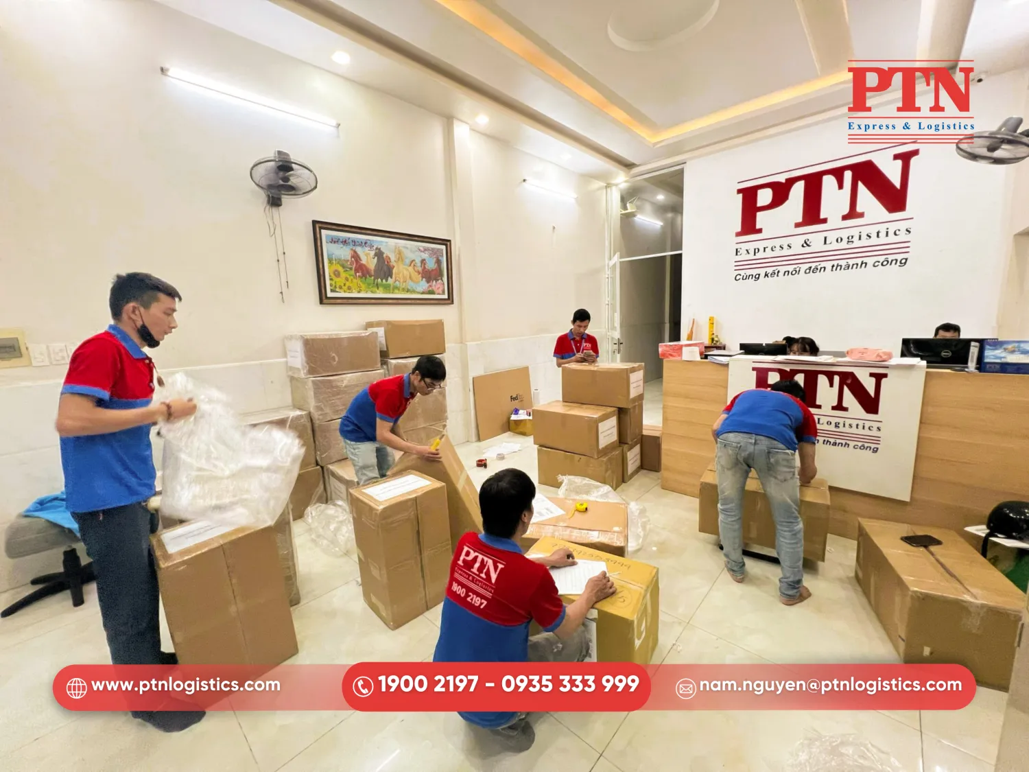 Hỗ trợ đóng gói hàng hóa miễn phí, đảm bảo an toàn 100%