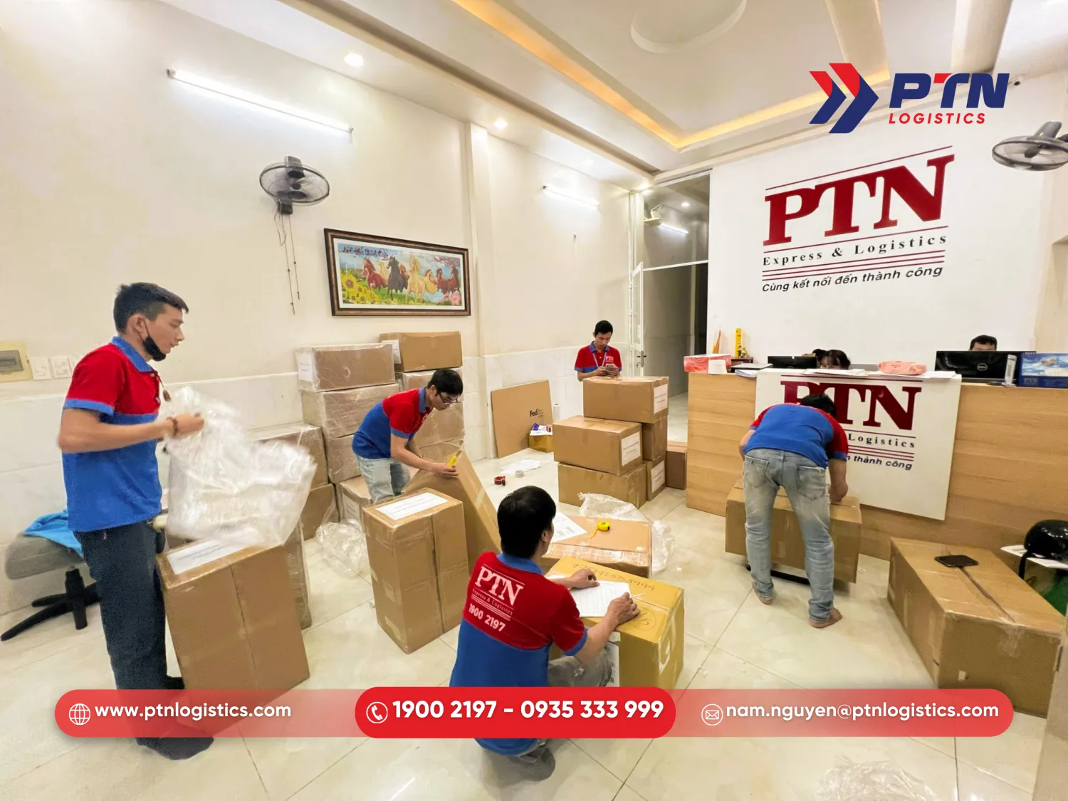 Hỗ trợ đóng gói hàng hóa miễn phí, đảm bảo an toàn tuyệt đối