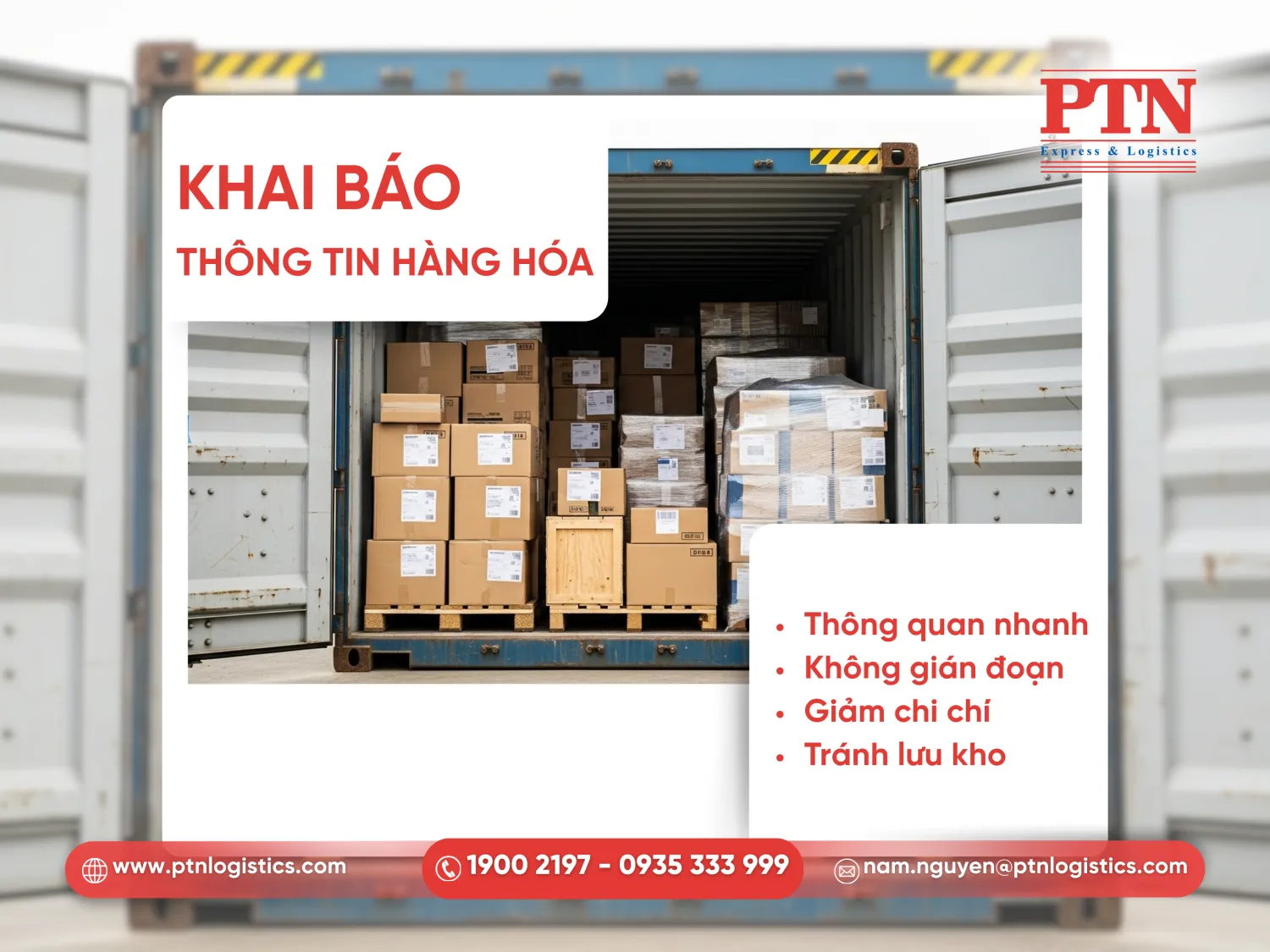 Khai báo thông tin hàng hóa