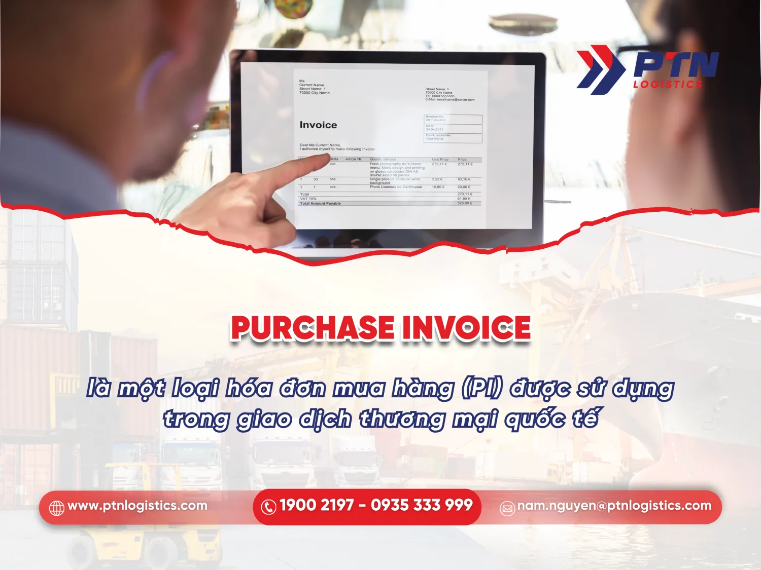 Khái niệm về purchase invoice chi tiết