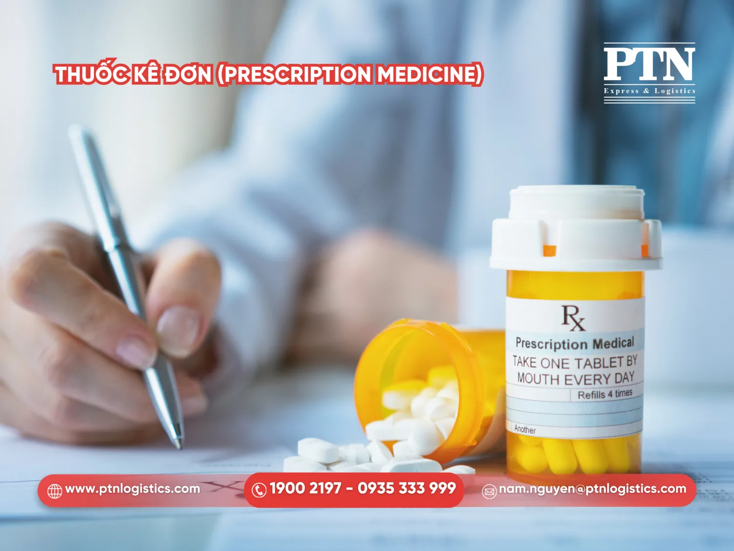 Khi gửi thuốc kê đơn phải có toa thuốc của bác sĩ