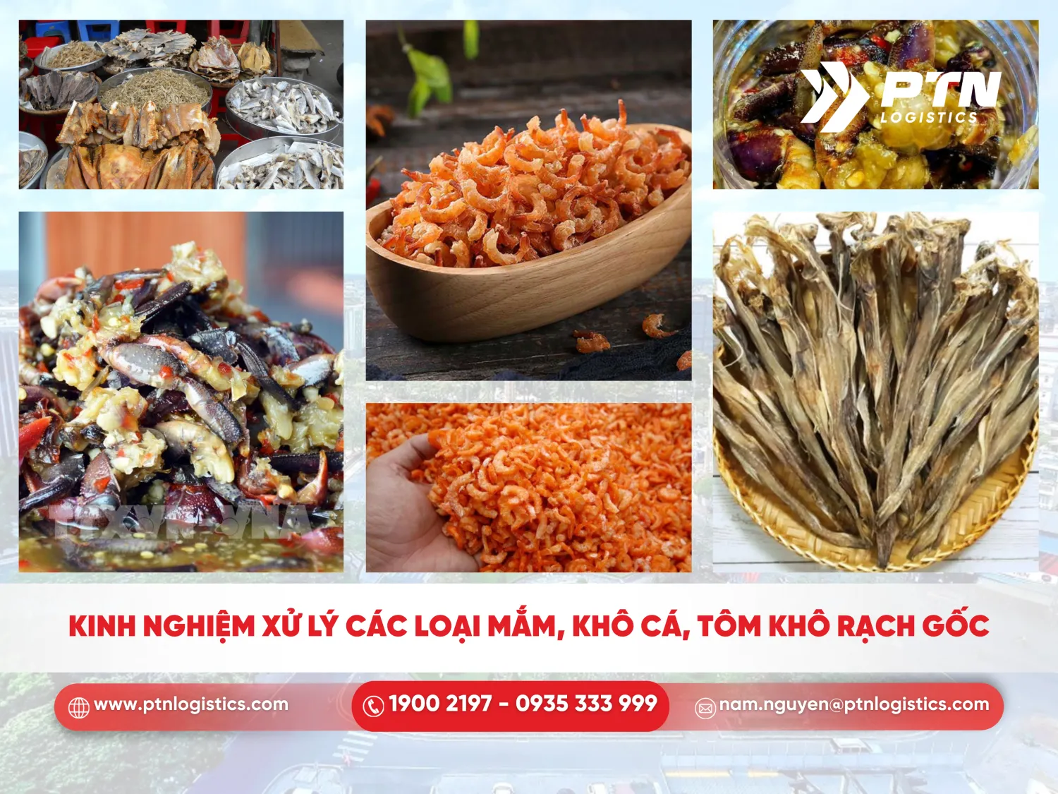 Kinh nghiệm xử lý các loại mắm, khô cá và tôm khô rạch gốc