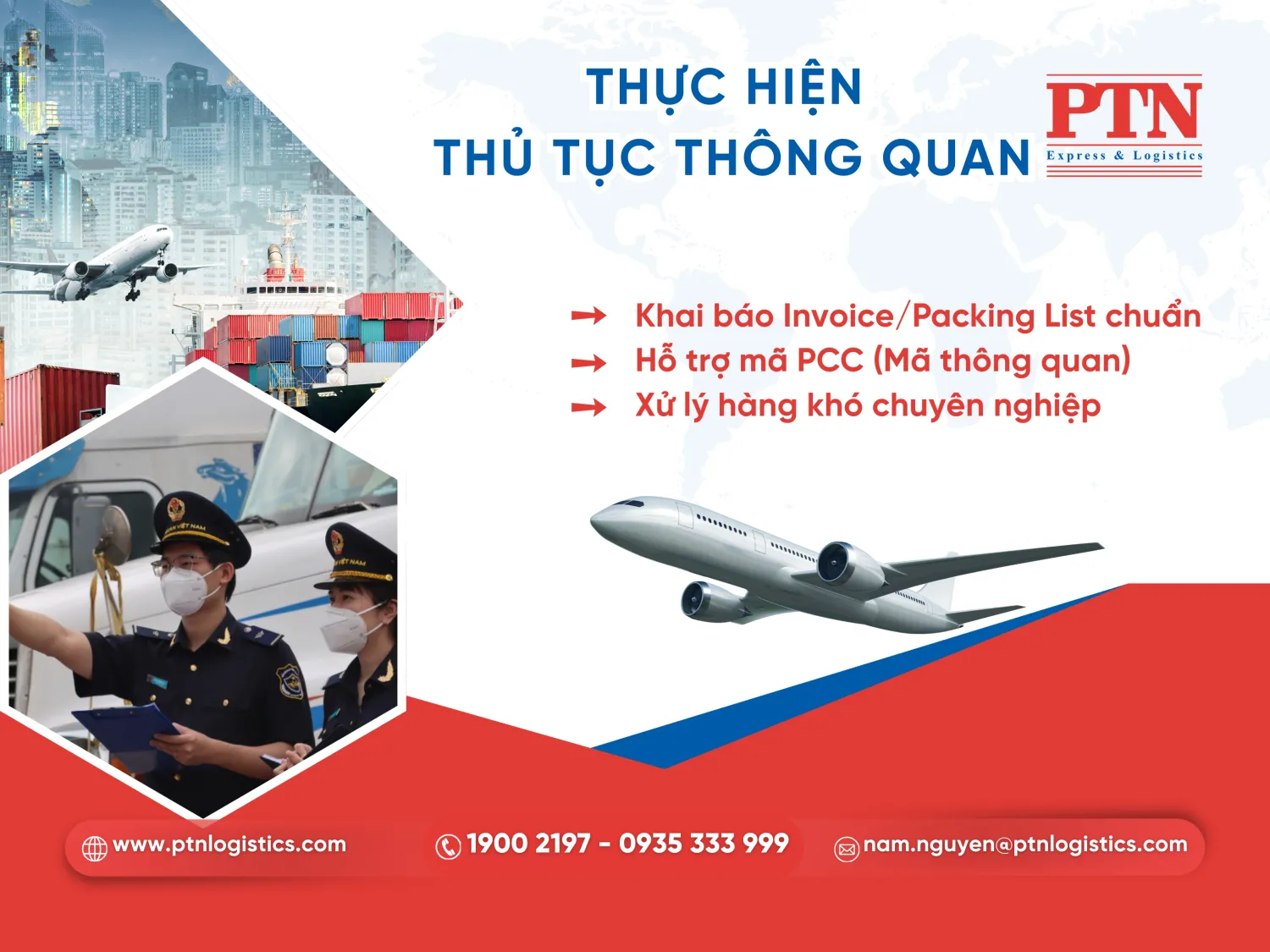 Làm thủ tục thông quan và bay