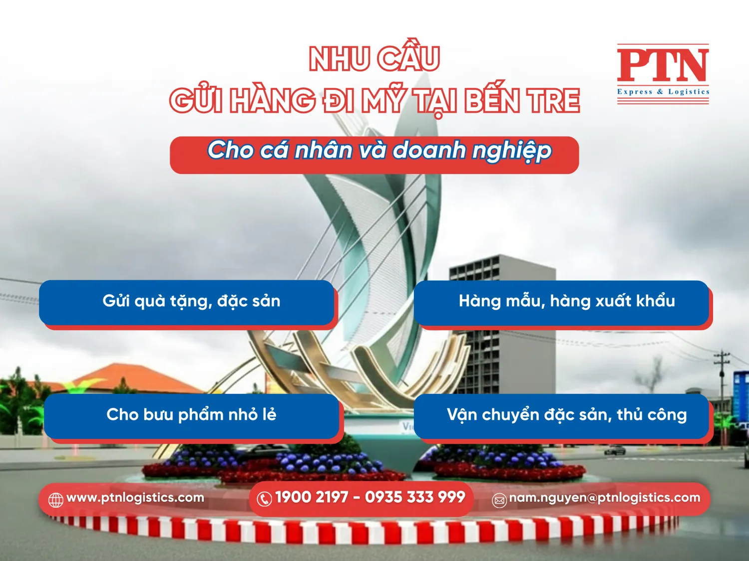 Nhu cầu gửi hàng đi Mỹ tại Bến Tre