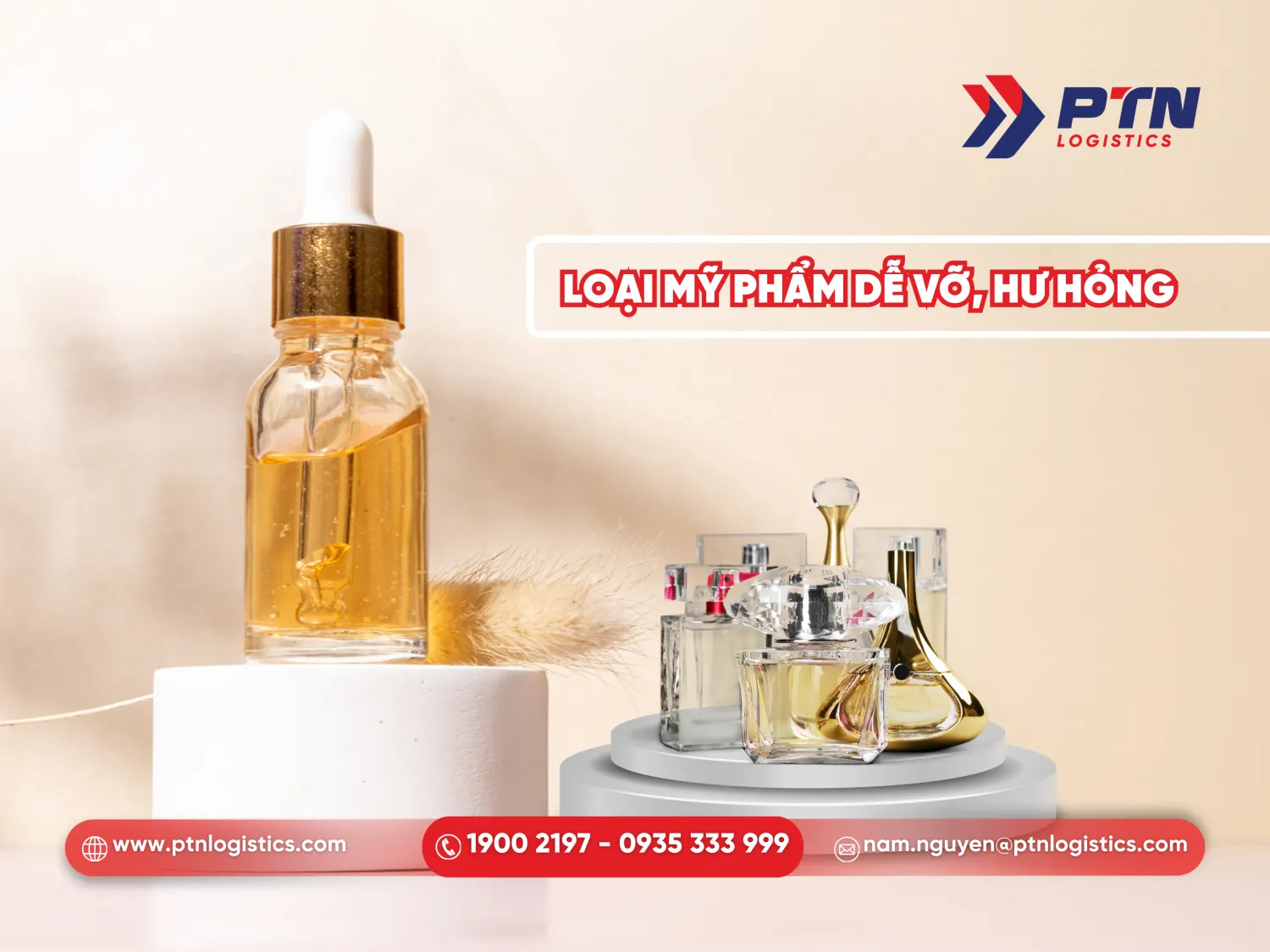 Loại mỹ phẩm dễ vỡ, hư hỏng