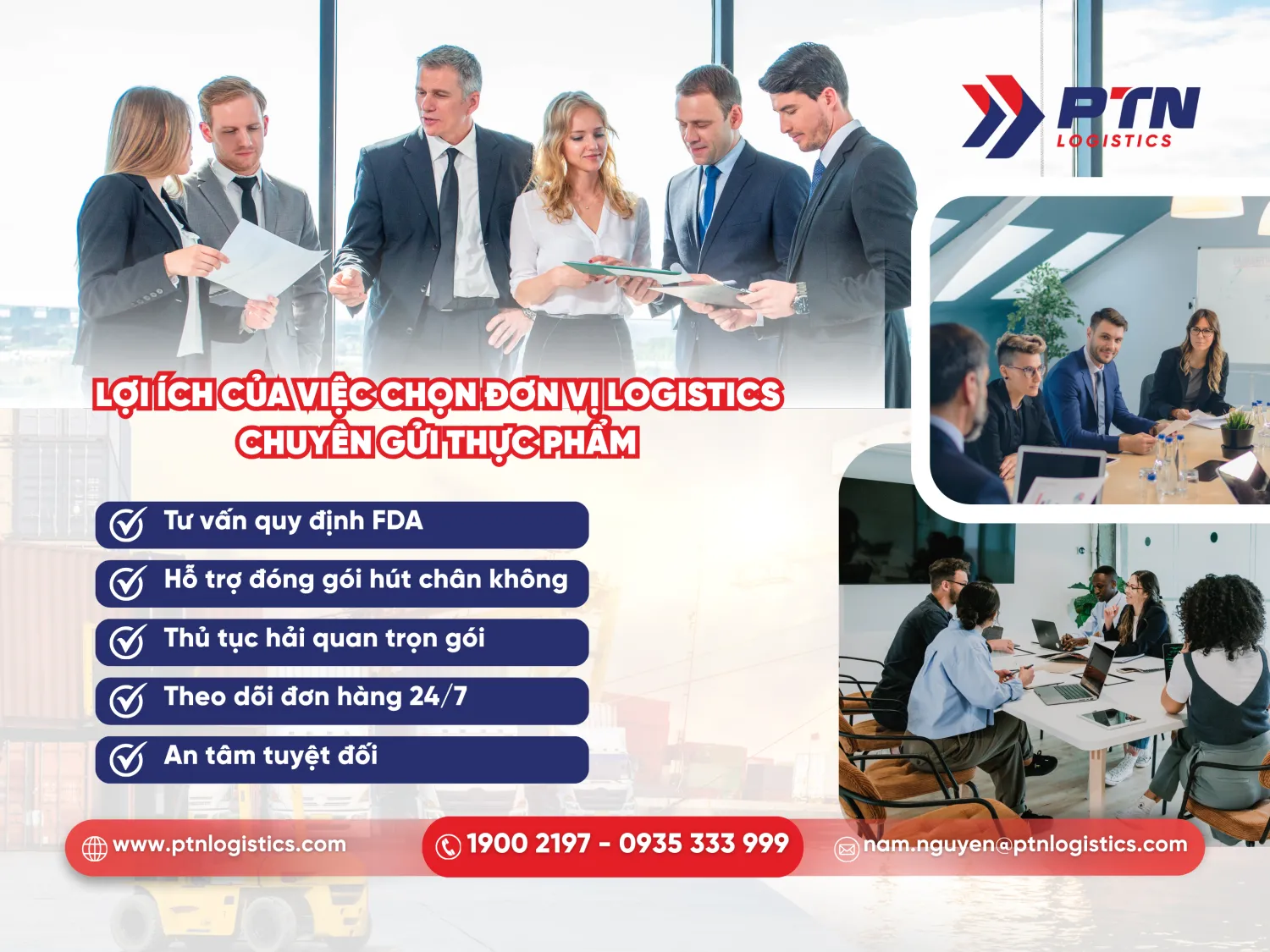 Lợi ích của việc lựa chọn đơn vị logistics chuyển gửi thực phẩm