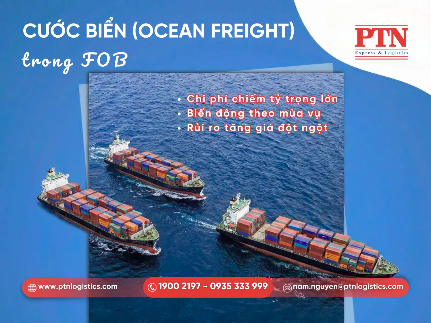 Lưu ý cước biển trong FOB