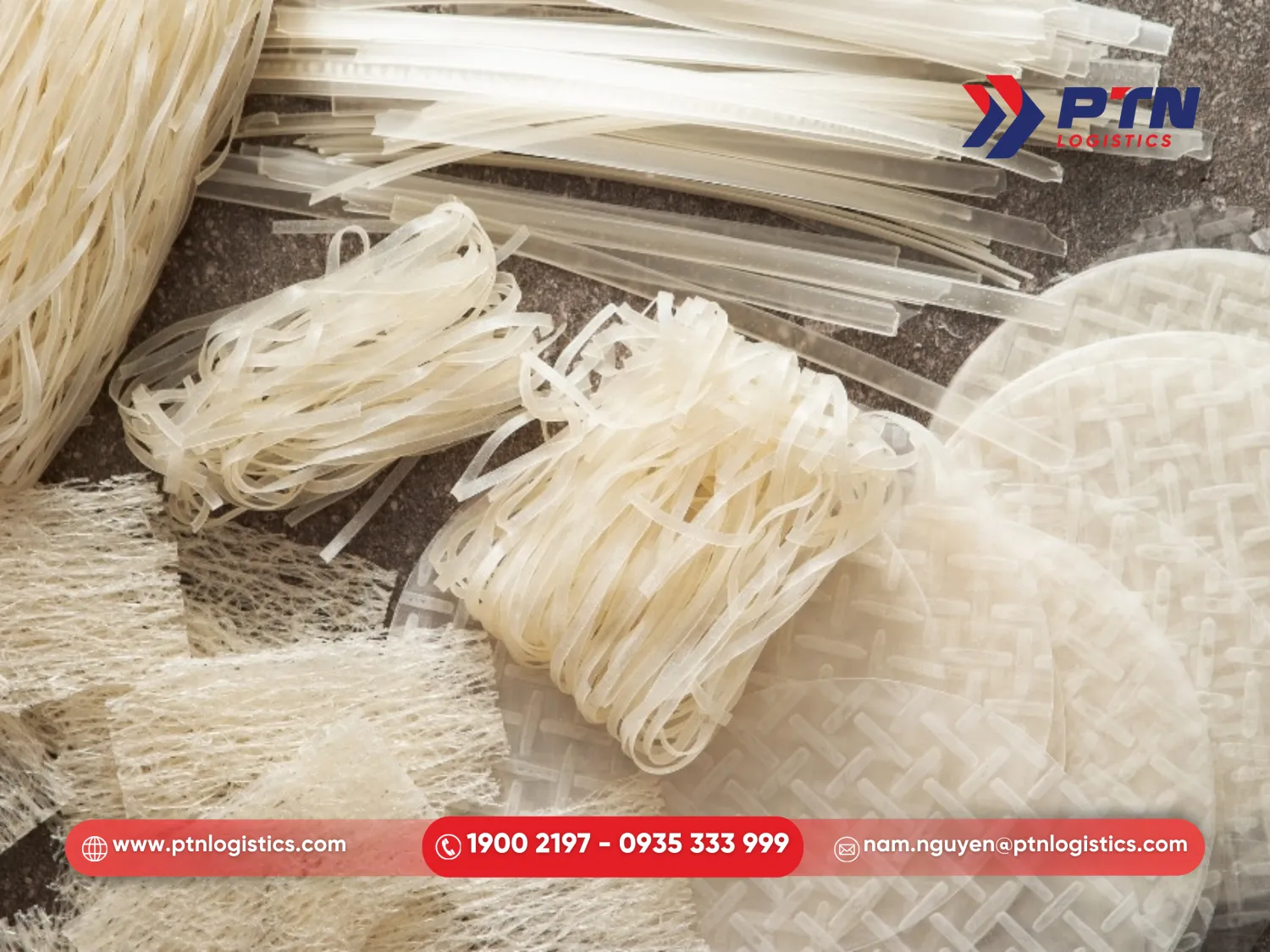 Miễn, bún, phở khô làm quà gửi đi Mỹ từ Việt Nam