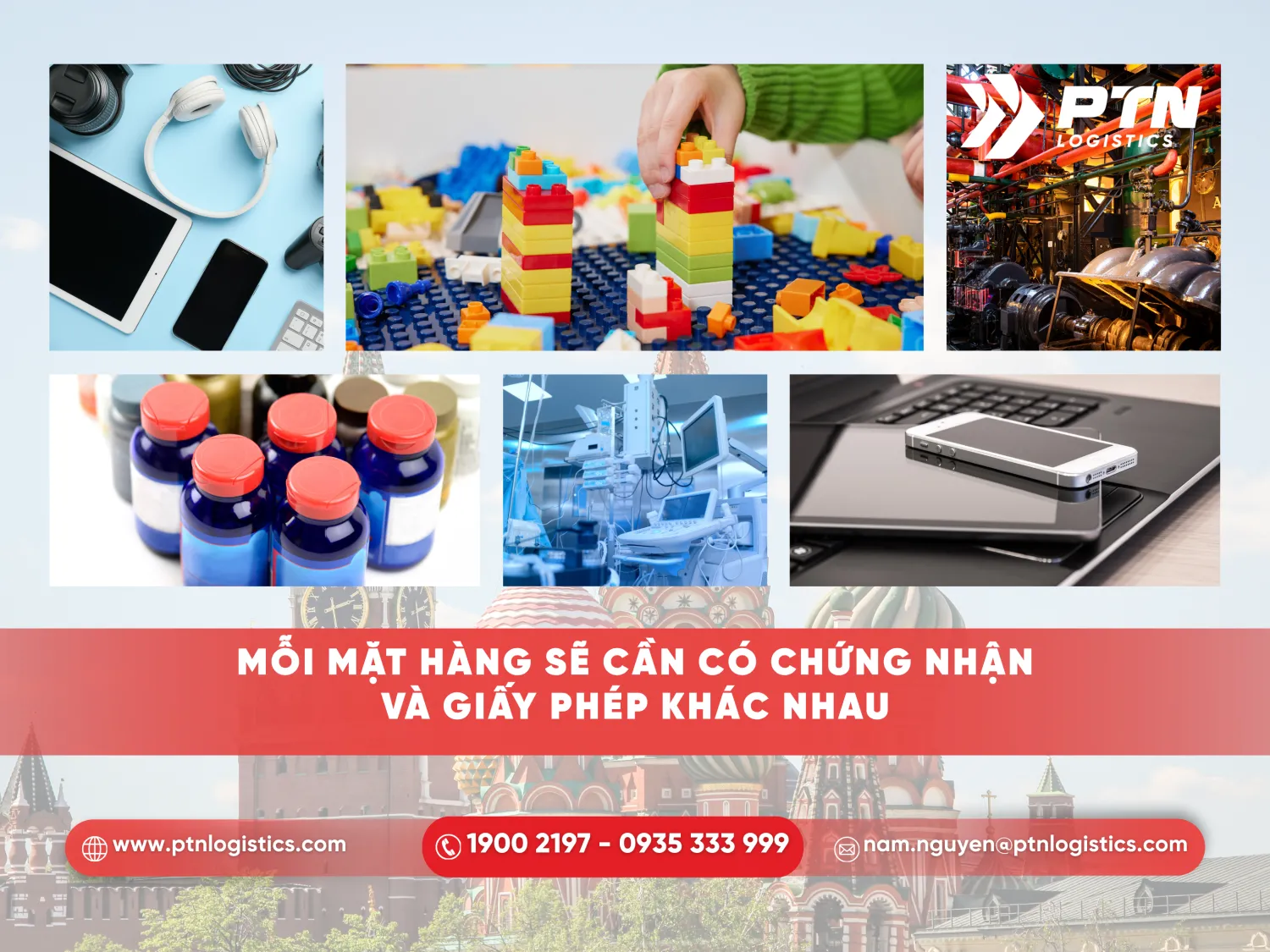 Mỗi một mặt hàng sẽ cần có chứng nhận và giấy phép khác nhau