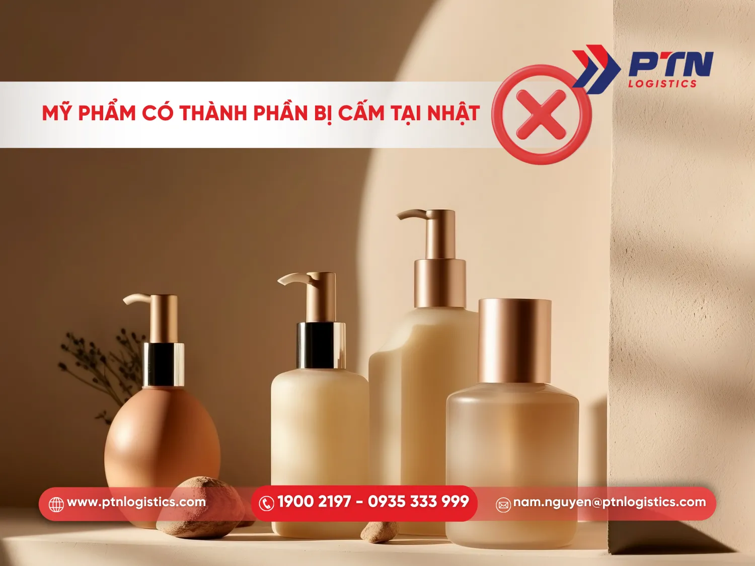 Mỹ phẩm có các thành phần bị cấm tại Nhật