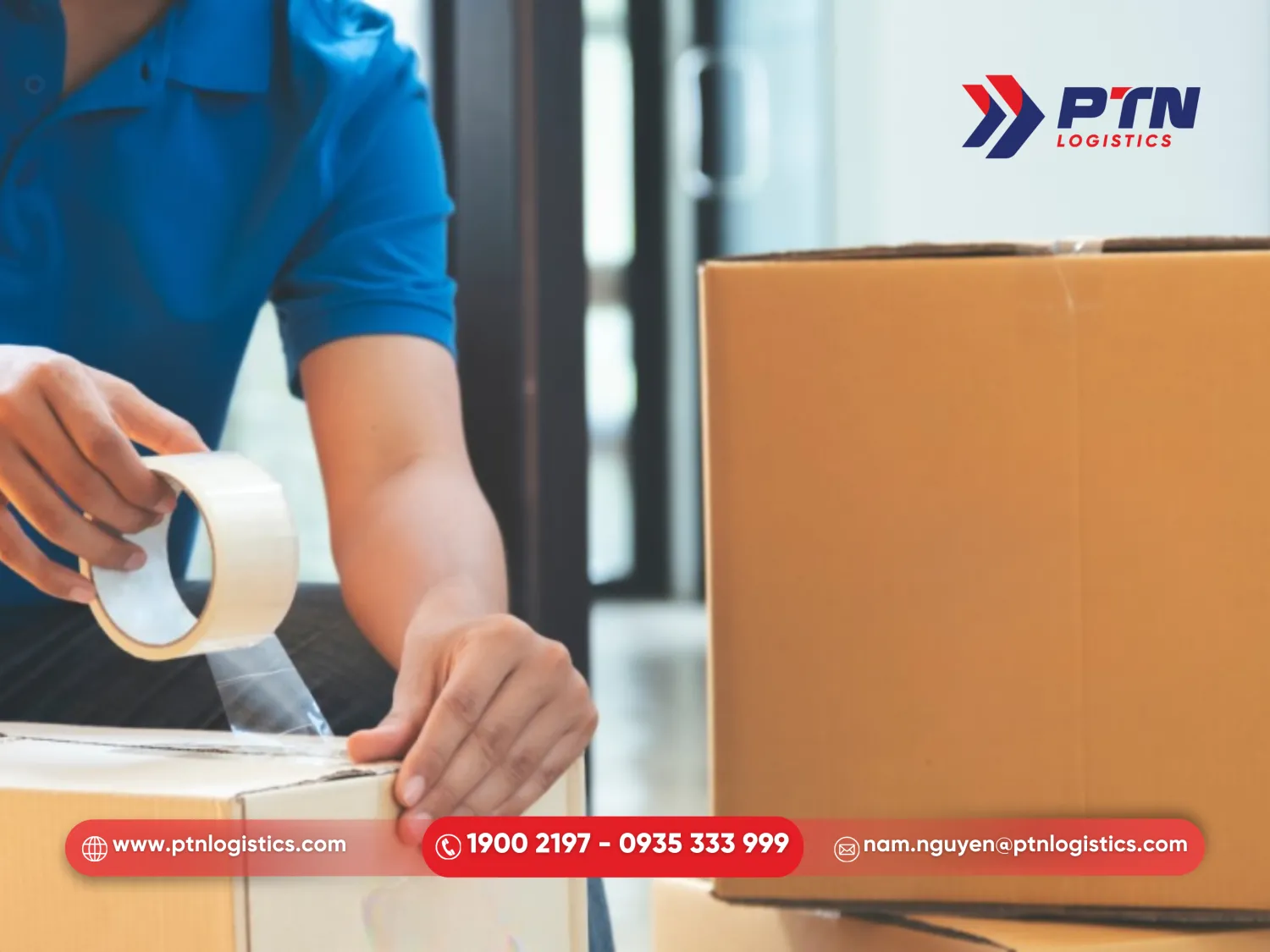 Nhận hàng tận nhà và đóng gói chuẩn quốc tế
