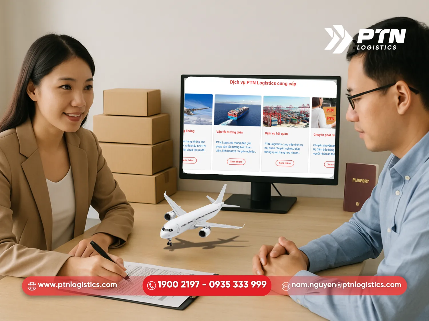 Nhân sự báo giá, chốt đơn, lập vận đơn