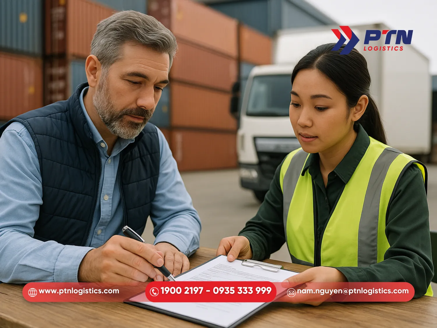 Nhân viên báo giá và xác nhận dịch vụ