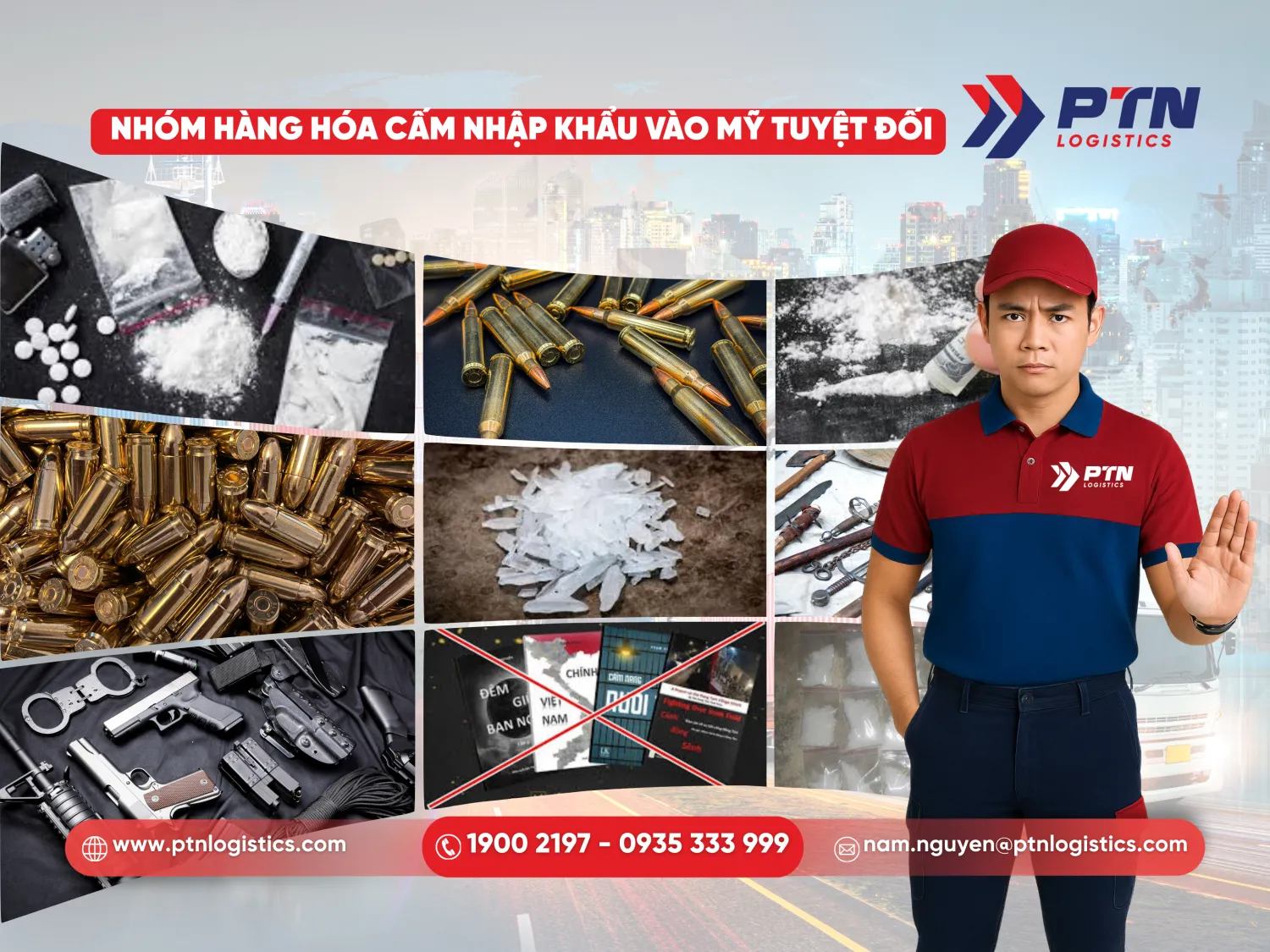 Nhóm hàng hóa cấm tuyệt đối nhập khẩu vào Mỹ