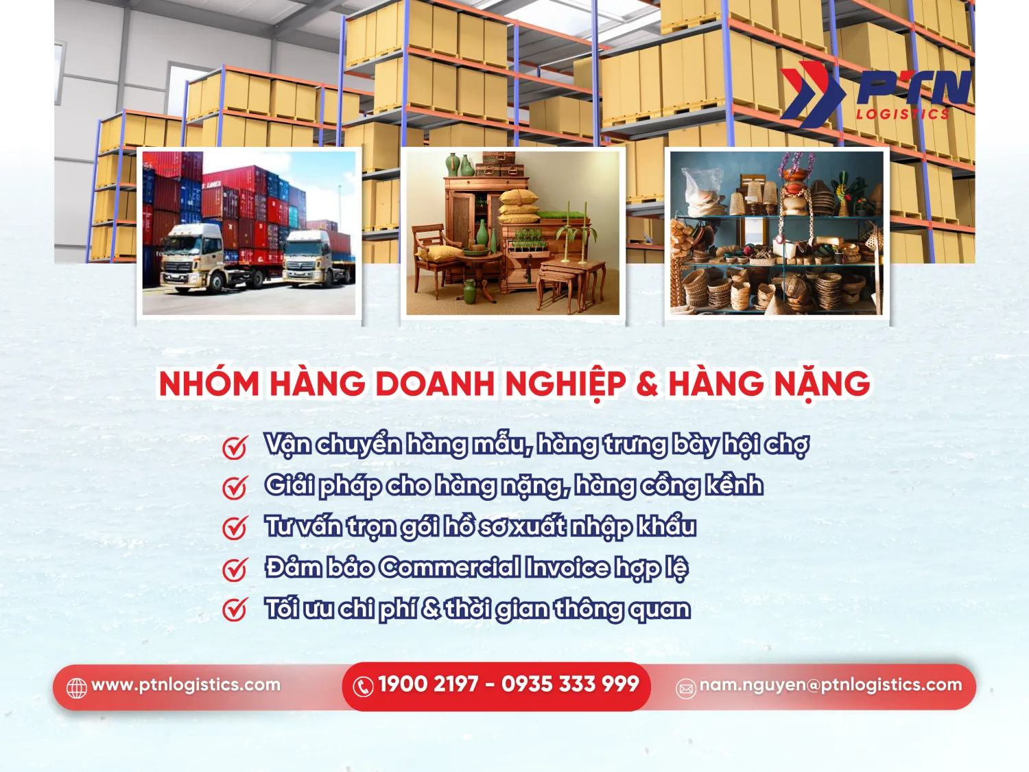 Nhóm hàng hóa doanh nghiệp và hàng nặng