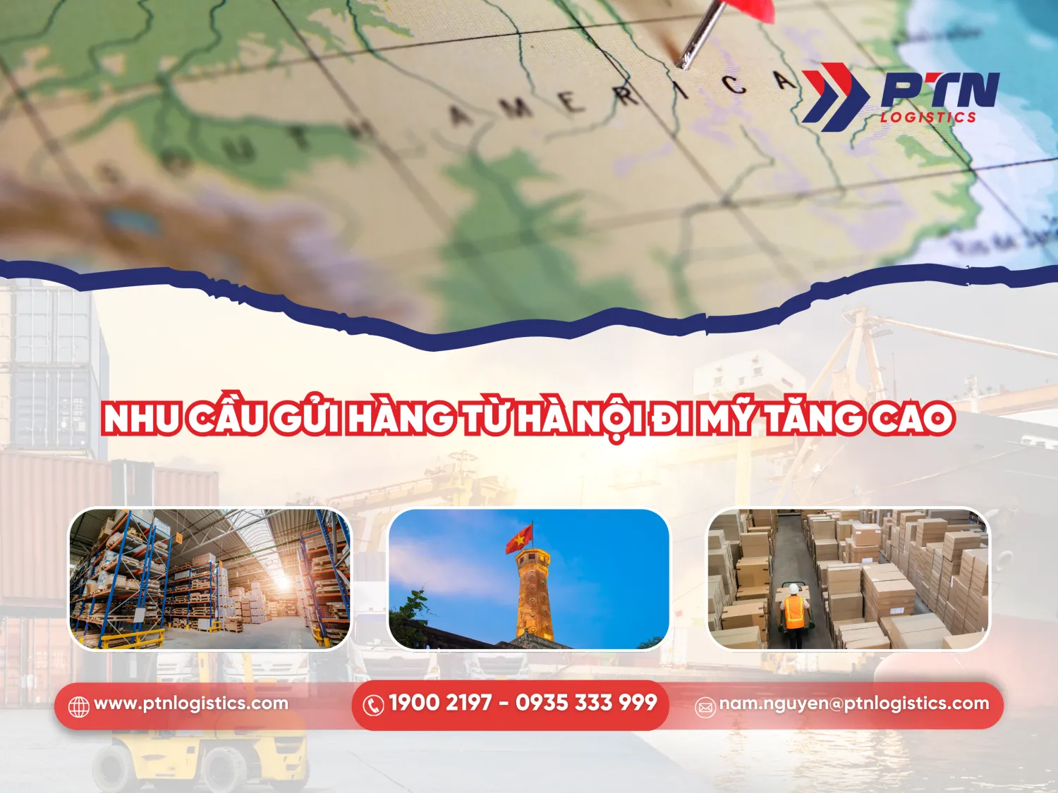 Nhu cầu gửi hàng đi Mỹ từ Hà Nội tăng cao