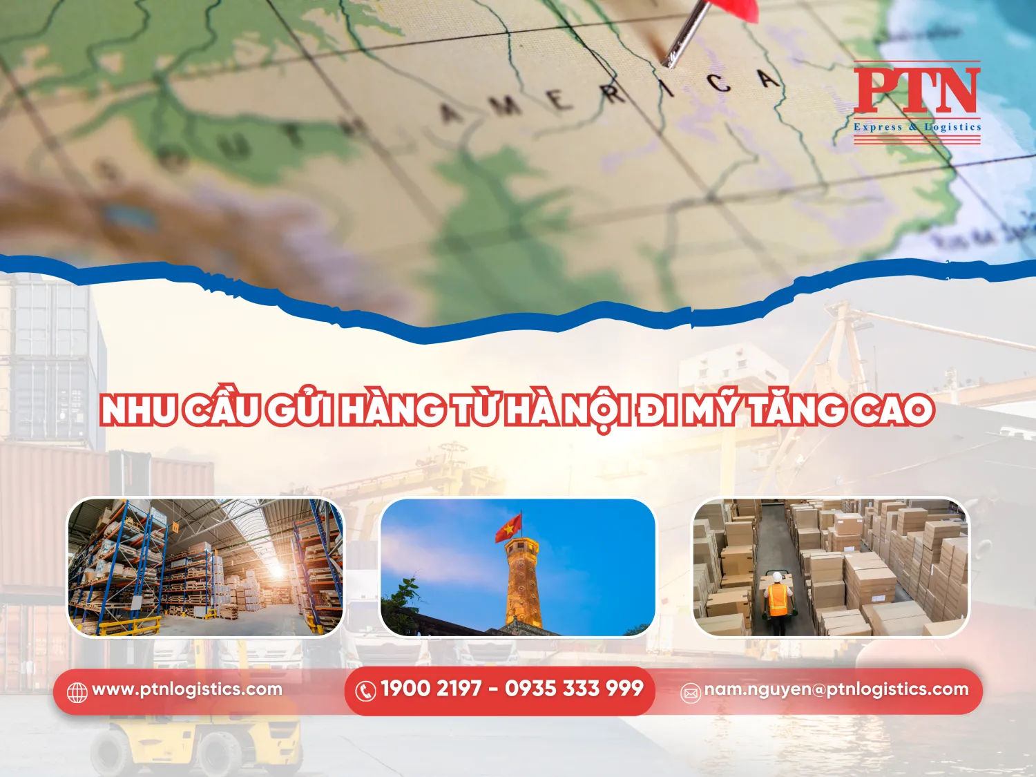 Nhu cầu gửi hàng từ Hà Nội đi Mỹ tăng cao