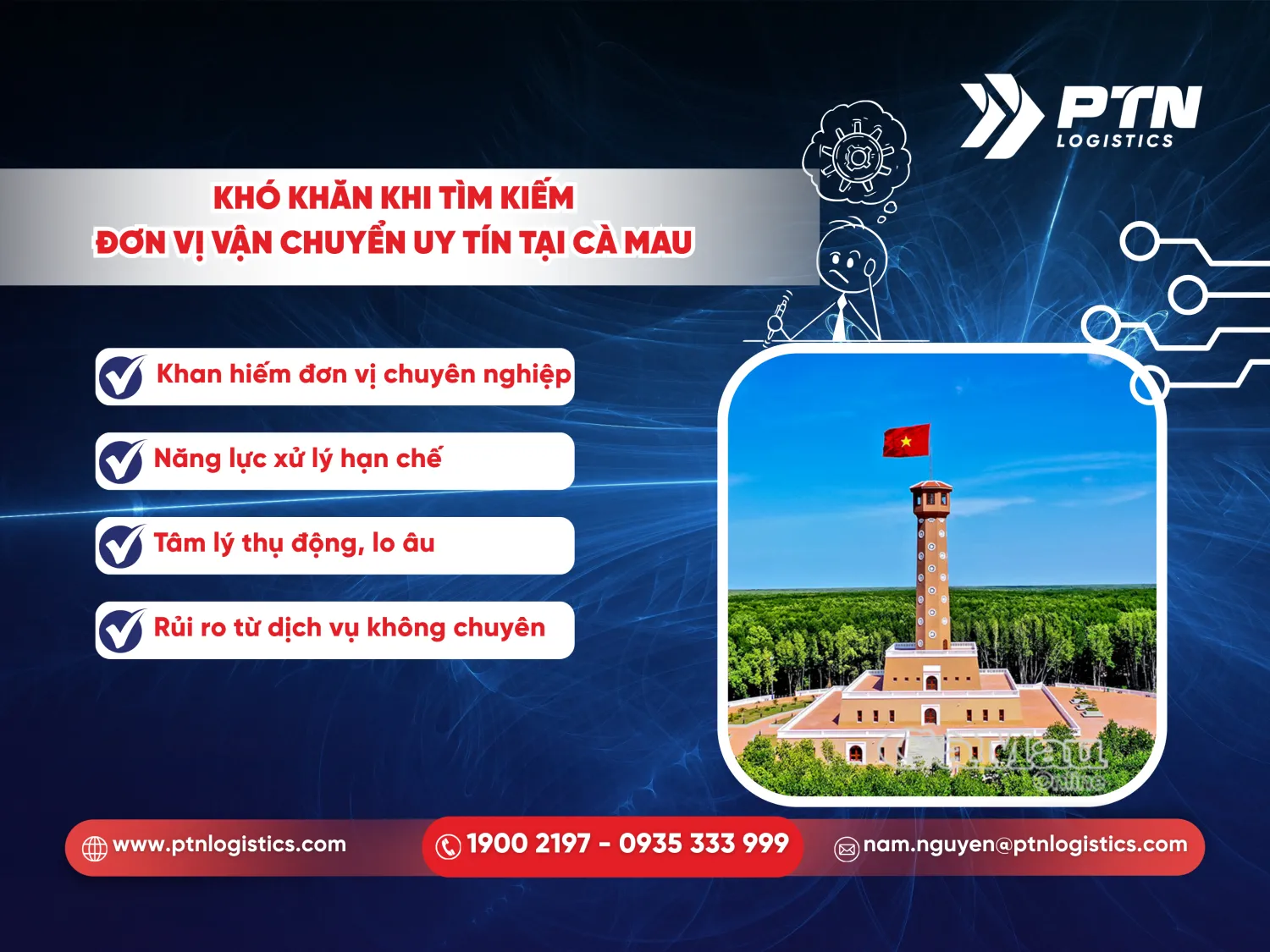 Những khó khăn khi tìm kiếm đơn vị vận chuyển uy tín tại Cà Mau