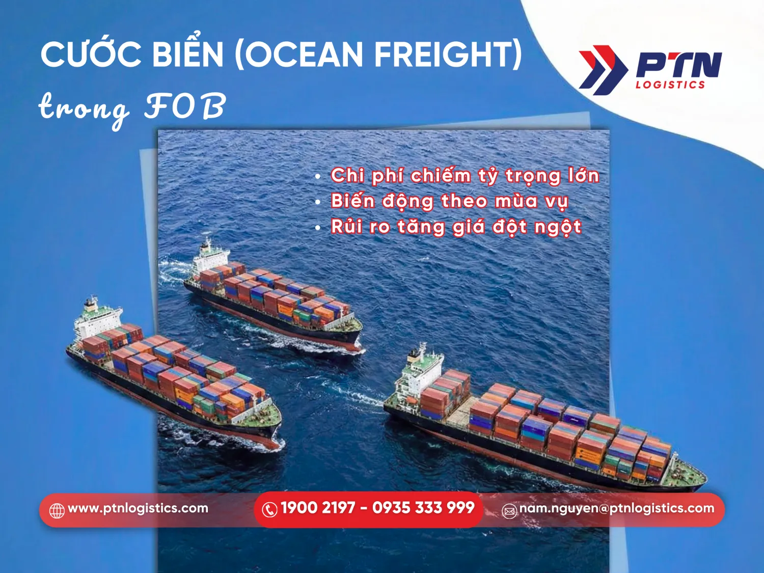Những lưu ý cước biển trong FOB