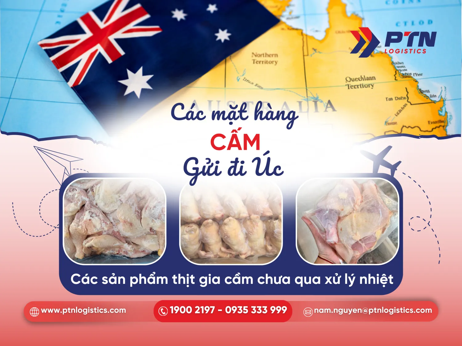 Những mặt hàng bị cấm gửi đi Đài