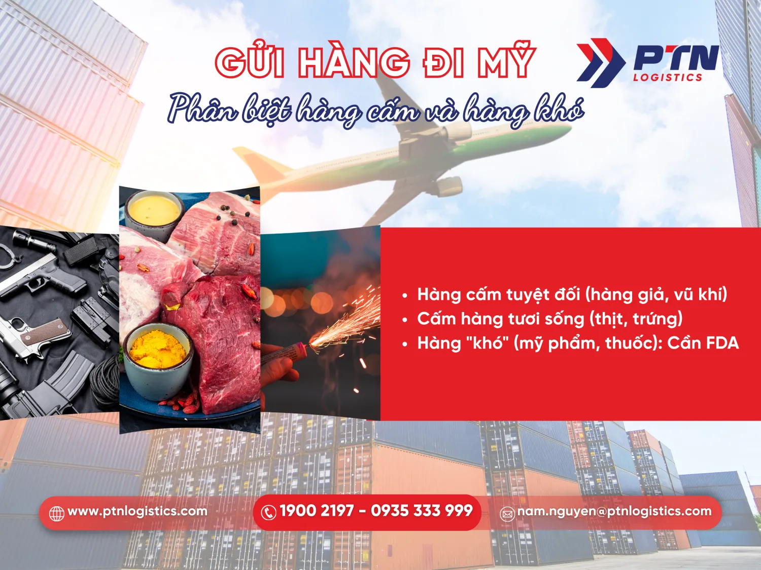 Những mặt hàng bị cấm hoặc khó gửi đi Mỹ