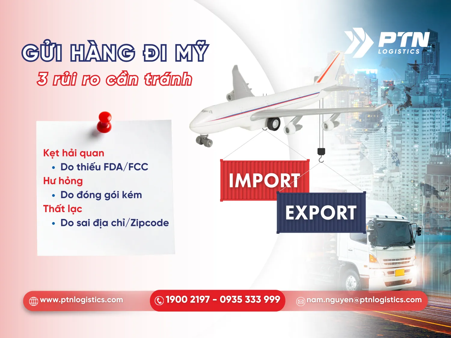Những rủi ro khi gửi hàng đi Mỹ tại Cần Thơ