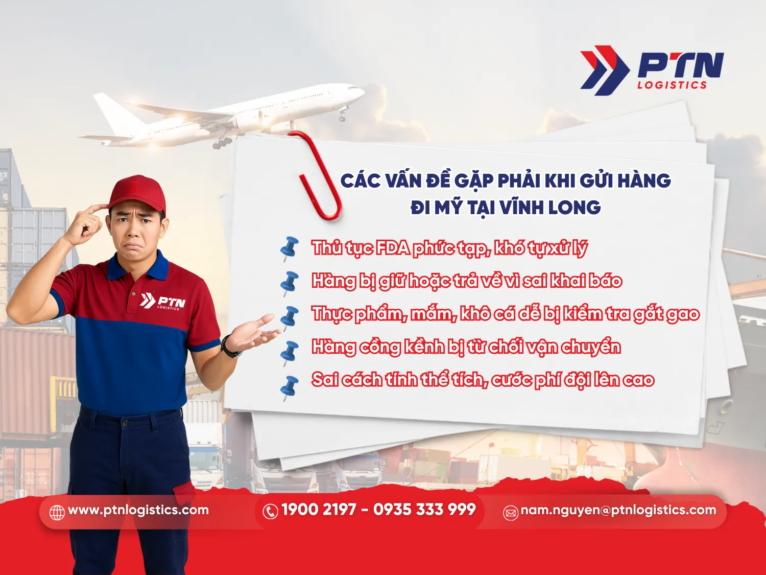 Những vấn đề gặp phải khi gửi hàng đi Mỹ tại Vĩnh Long