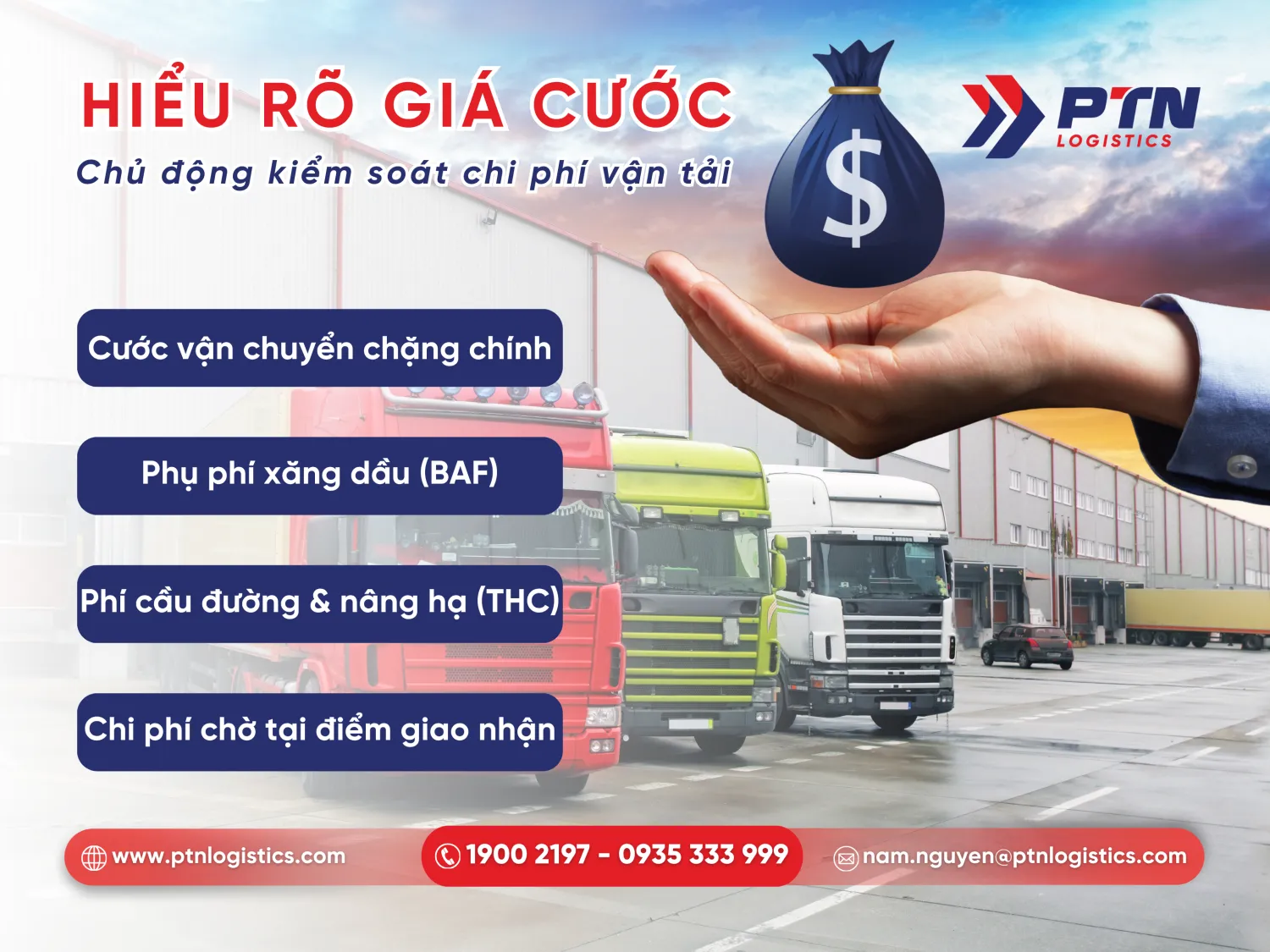 Những yếu tố cấu thành giá cước vận chuyển